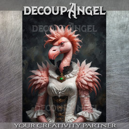 Papel De Seda Flamingo victoriano - Desnudo-