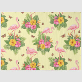 Papel De Seda Flamingo y mariposas 2