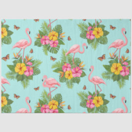 Papel De Seda Flamingo y mariposas 3