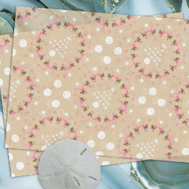 Papel De Seda Flamingos en los Navidades de Seashells Beach