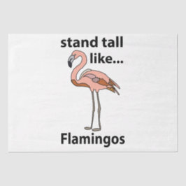 Papel De Seda Flamingos Se Mantienen Altos Como Flamingos Flamin