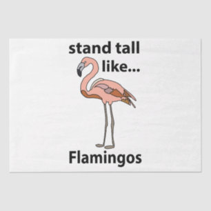 Papel De Seda Flamingos Se Mantienen Altos Como Flamingos Flamin