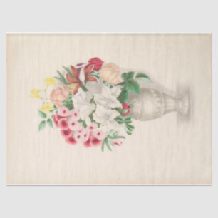 Papel De Seda Flamorosa Descomposición Vasa Blanca Rosa