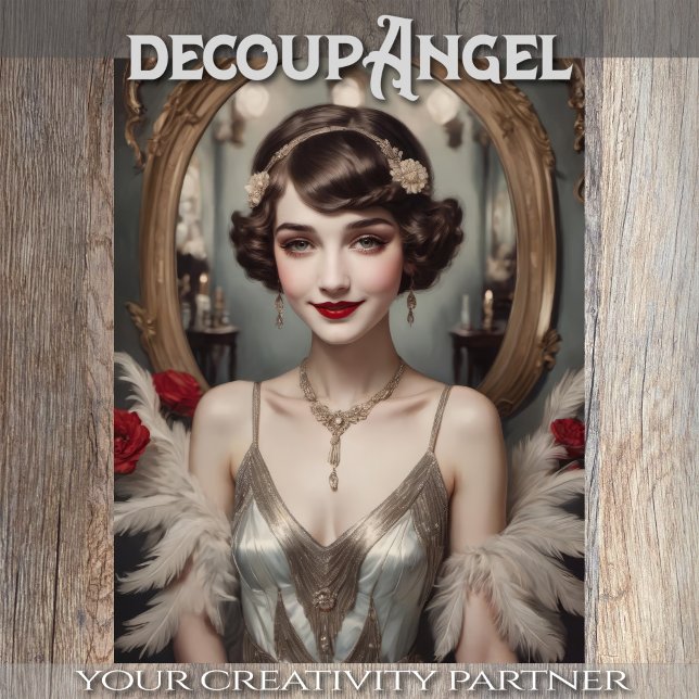 Papel De Seda Flapper de Charleston - Decoupage - (Subido por el creador)