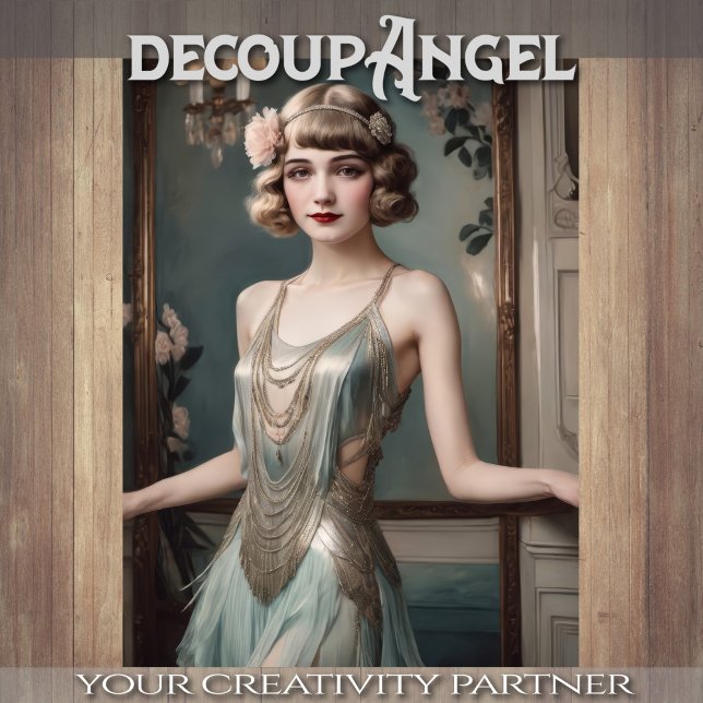 Papel De Seda Flapper Elegance - Decoupage - (Subido por el creador)