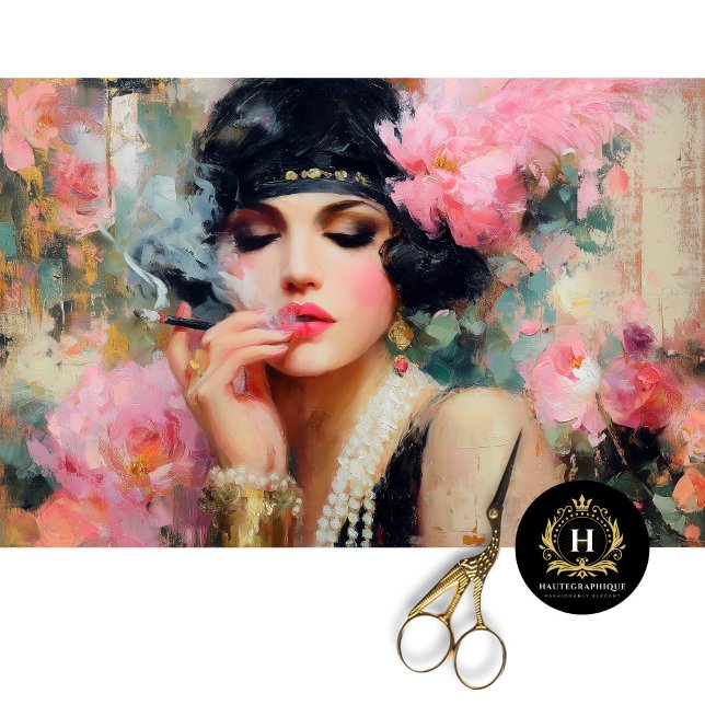 Papel De Seda Flapper Glam con Pearls Decoupage (Subido por el creador)