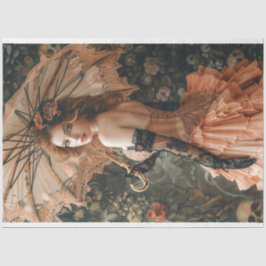 Papel De Seda Flapper Vintage Lady Roaring, desenlace de los año