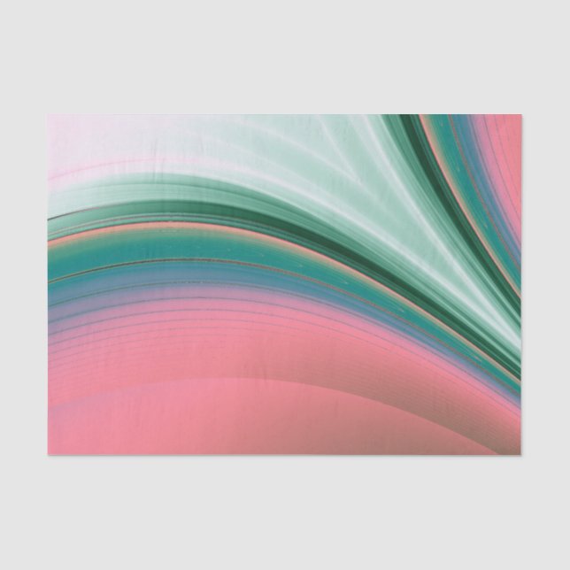 Papel De Seda Flash verde y rosa (Anverso)