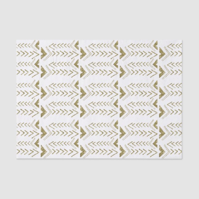 Papel De Seda Flechas de acuarela de Glam Gold (Anverso)