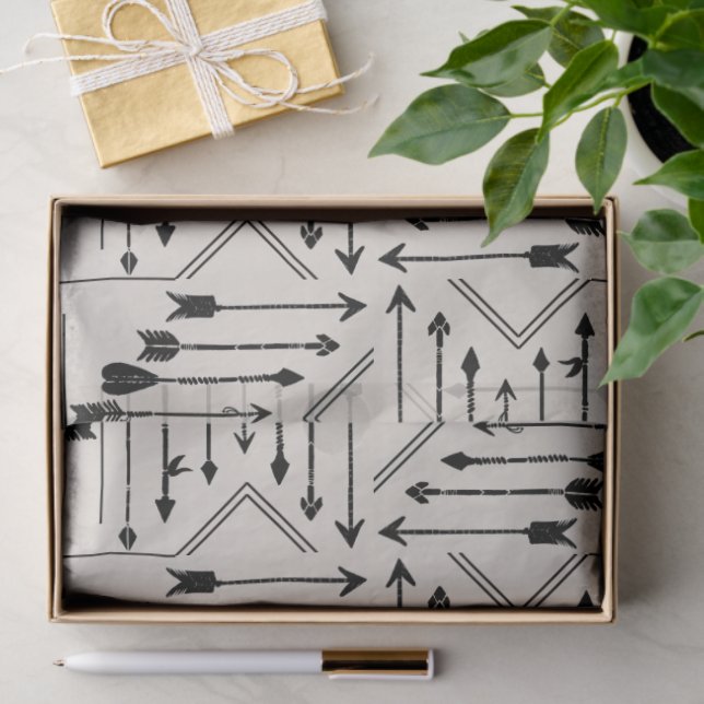 Papel De Seda Flechas de Boho y Sun V12 ID748 (Regalo )