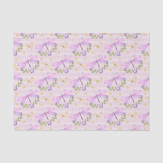 PAPEL DE SEDA FLECHAS DE COLOR DE AGUA ROSA Y PURPLE
