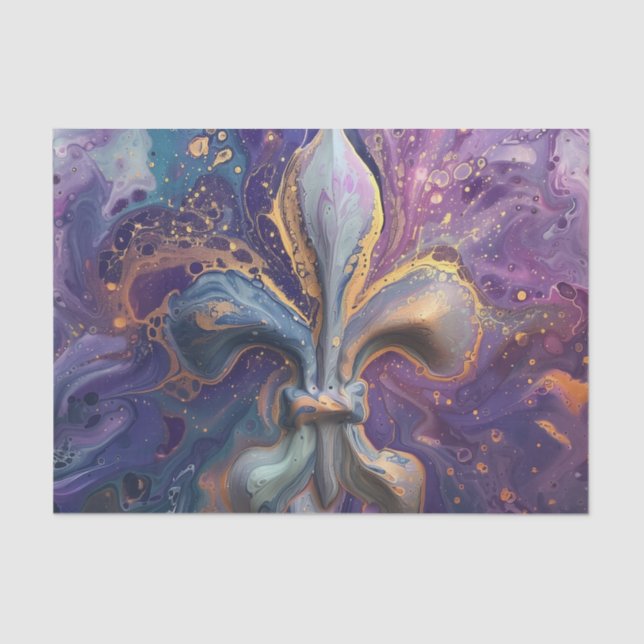 Papel De Seda Fleur De Lis Fluid Pour (Anverso)