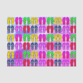 Papel De Seda Flip Flops on the Sand Tissue Paper