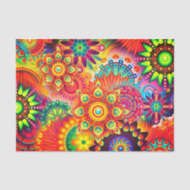 Papel De Seda Flor abstracta de Boho