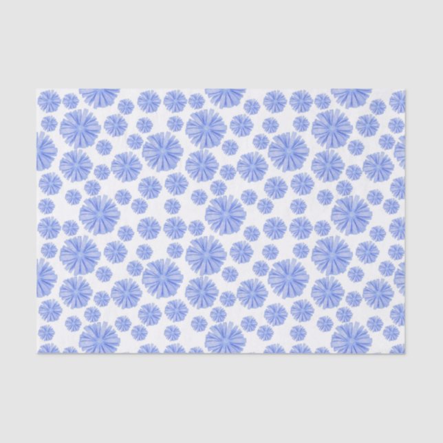 Papel De Seda Flor azul de achicoria (Anverso)