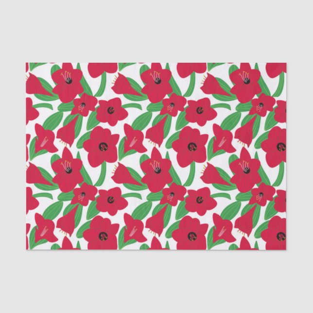 Papel De Seda Flor de Amaryllis (Anverso)