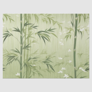 Papel De Seda Flor de Bambú Serena Asiática  (1)