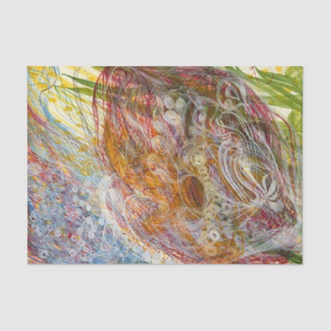 Papel De Seda Flor de Catherine Stringer (Anverso)