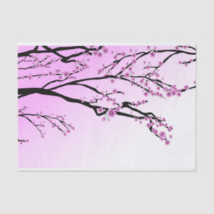 Papel De Seda Flor de cerezo púrpura Sakura