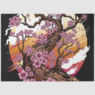 Papel De Seda Flor de cerezo salvaje