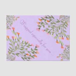 Papel De Seda Flor de corazón malva