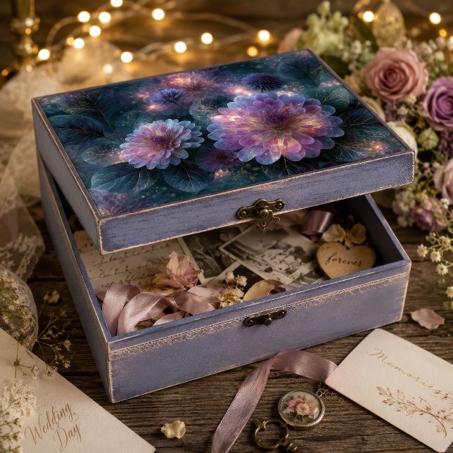 Papel De Seda Flor de Crepúsculo con Venas Doradas Decoupage (Subido por el creador)