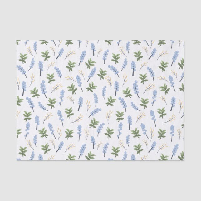 Papel de seda Flor de espuela de caballero (Anverso)