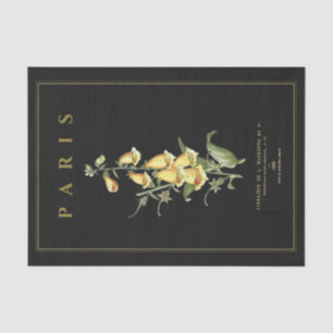 Papel De Seda Flor de Foxglove Amarilla Desnuda Francesa