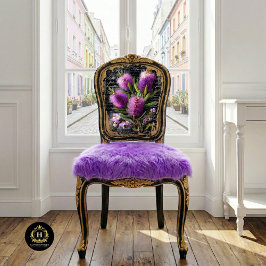 Papel De Seda Flor de Limpiabotellas Morado Decoupage