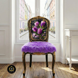 Papel De Seda Flor de Limpiabotellas Morado Decoupage