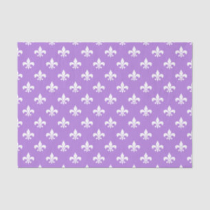Papel De Seda Flor de lis blanca en púrpura de la lavanda