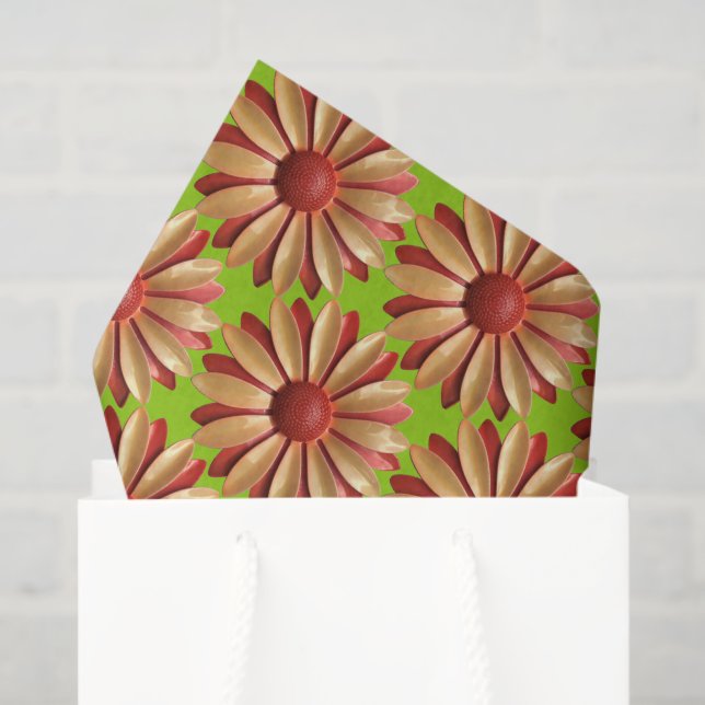 Papel De Seda Flor de Margarita Ducha Floral de Primavera Verano (Bolsa de regalo)