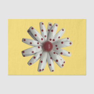 Papel De Seda Flor de margarita floral primavera verano puntos g