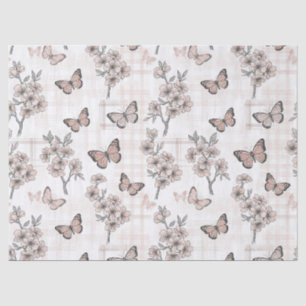 Papel De Seda Flor de Mariposa Elegante (6)