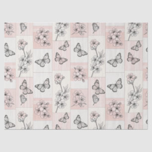 Papel De Seda Flor de Mariposa Elegante (8)