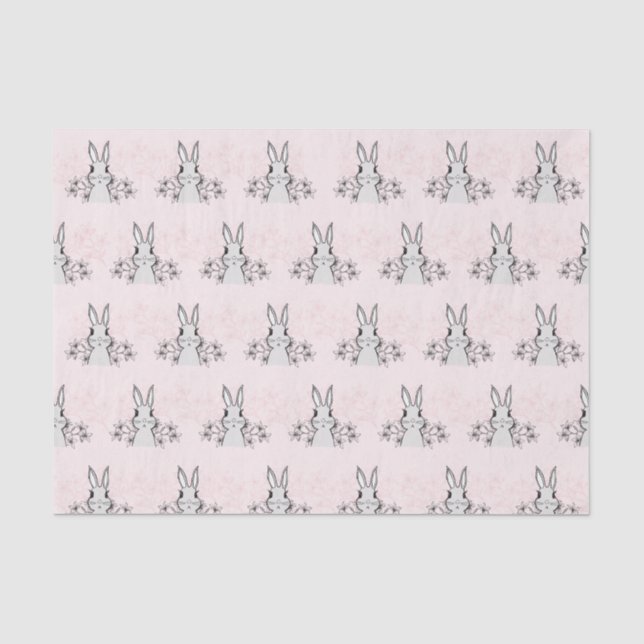 Papel De Seda Flor de Pascua de Abundancia Rosa Ligera (Anverso)