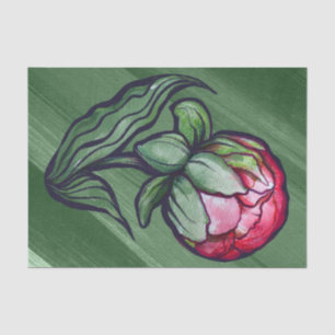 Papel De Seda Flor de Peonía Peonías arte de jardinero Rosa     