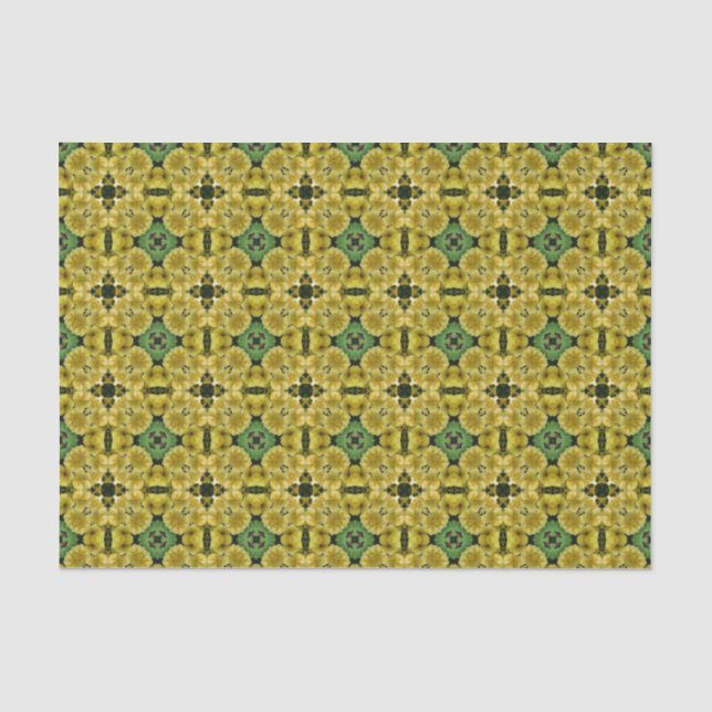 Papel De Seda Flor de rosa rosa amarillo Resumen Descomposición  (Anverso)
