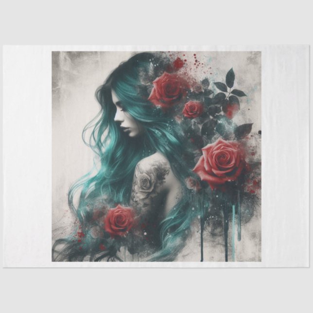 Papel De Seda Flor de sirena (Anverso)