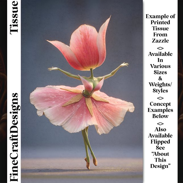 Papel De Seda Flor de Tulipano Rosa: Ballerina DJ7R Decoupage (Subido por el creador)