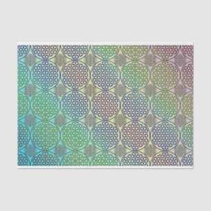 Papel De Seda Flor de vida - estampado de gruns de sello 2