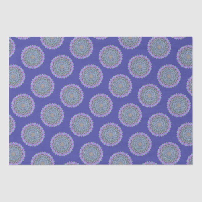 Papel De Seda Flor De Vida - Mandala Estilo India 2 (Anverso)