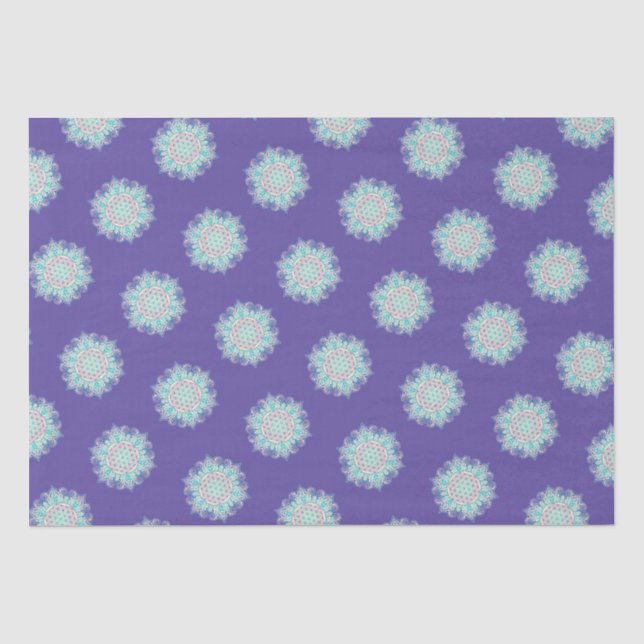 Papel De Seda Flor de vida - Mandala india 2 (Anverso)