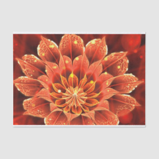 Papel De Seda Flor del tesoro de gazania amarilla y roja y furio