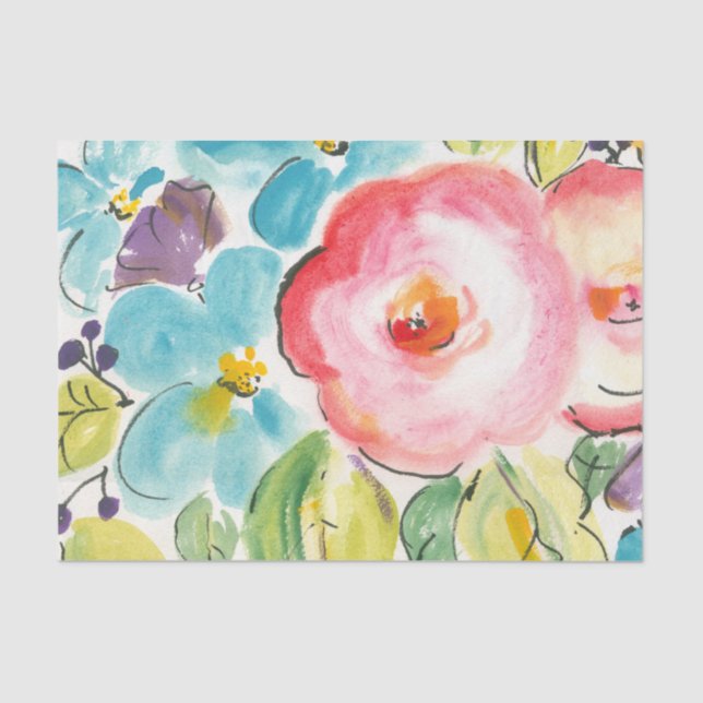 Papel De Seda Flor deslumbrante II (Anverso)