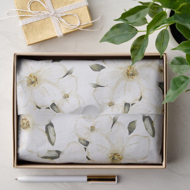 Papel De Seda Flor elegante (Regalo )
