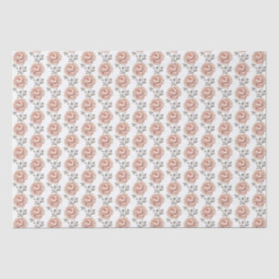 Papel De Seda Flor elegante rosa de peones rosados