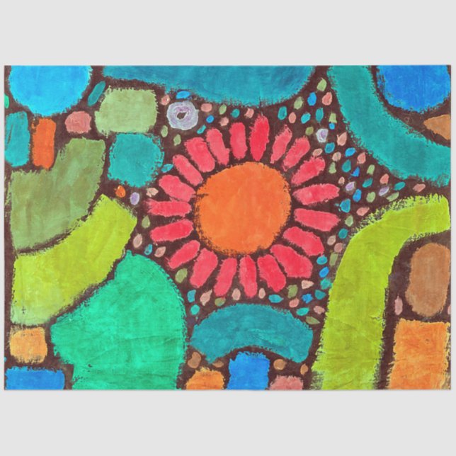 Papel De Seda Flor en el valle, Klee (Anverso)