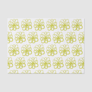 Papel De Seda Flor espontánea - Amarillo bananero