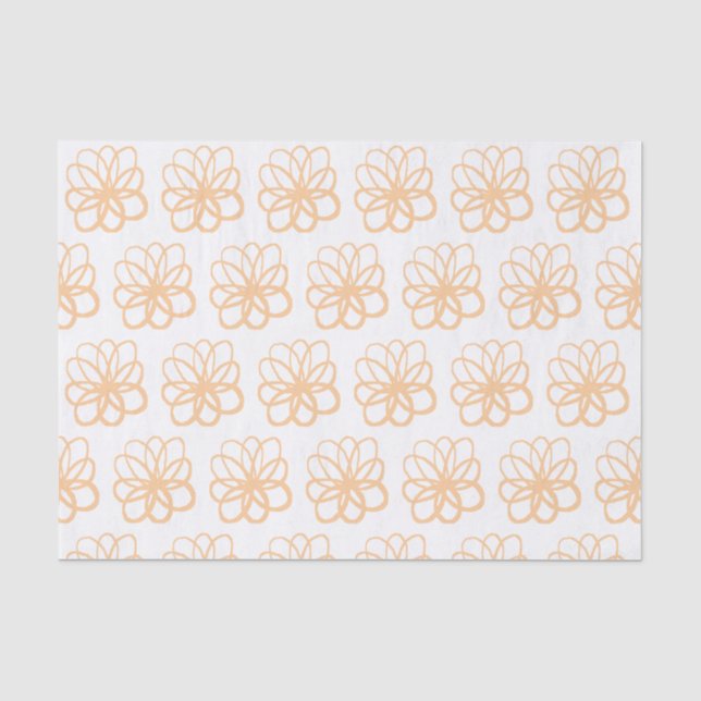Papel De Seda Flor espontánea - Arena (Anverso)